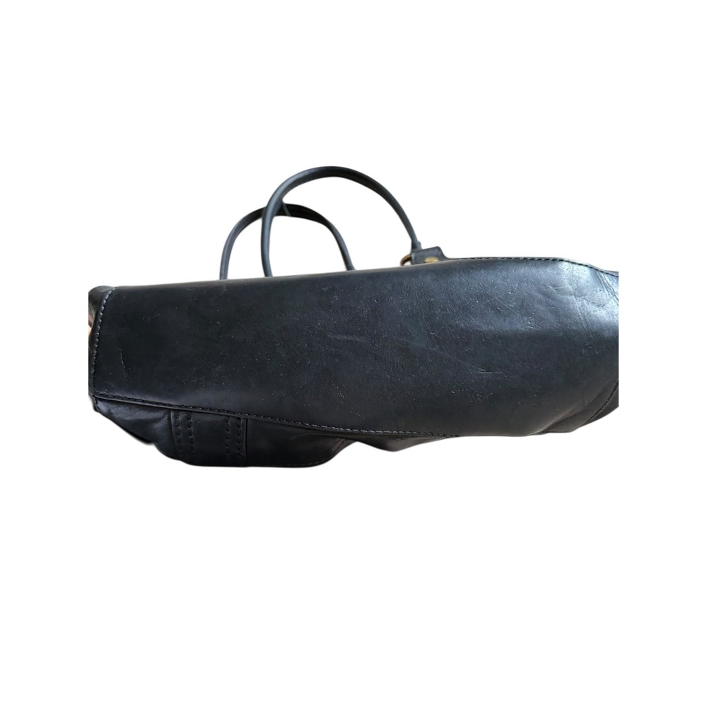 FRYE Melissa Leather Tote Black Shoulder Bag Women's Medium Size - Picture 7 of 14